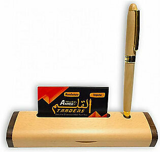 Luxury Wooden Pen & Box with Card Holder