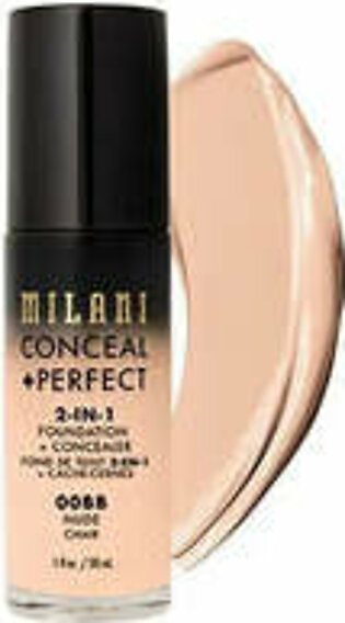 Milani 2 In 1 Foundation + Concealer 00BB Nude 30Ml