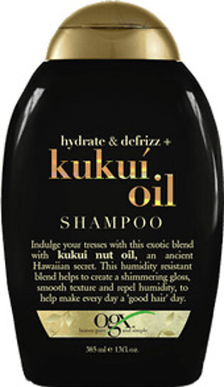 Ogx Hydrate & Defrizz + Kukui Oil Shampoo 385Ml
