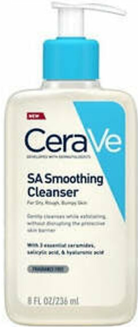 Cerave Sa Smoothing Cleanser For Dry Rough Bumpy Skin 236Ml