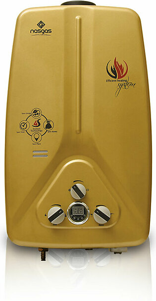 Nasgas Instant Gas Water Heater DG-07L (GOLD With Adaptor)
