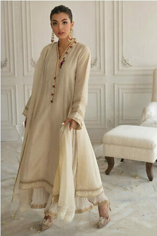 Stone Silk Shirt and Dupatta