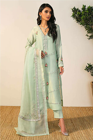 Mint Rose With Dupatta And Pants