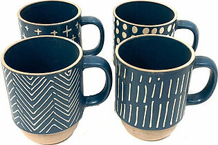 Coffee Mug Pottery (Set of 4)
