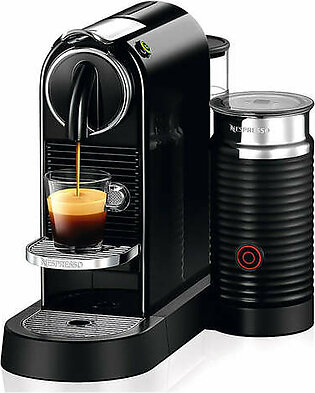 Nespresso CitiZ Coffee Machine Black With Milk Frother
