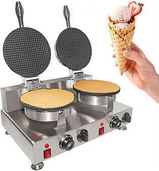 Waffle Maker Cone Shape Double