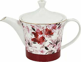 Tea Pot Porcelain Red