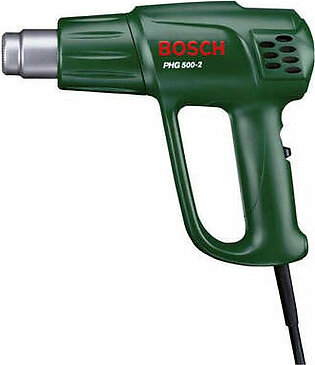 Bosch Heat Gun, 1600W, 300-500°C, 2 Temp.& Airflow Stages, Thermal Protection
