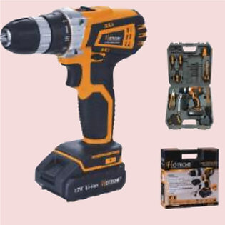 Hoteche P800104 47pcs Lithium Cordless Drill & Hand Tool Set