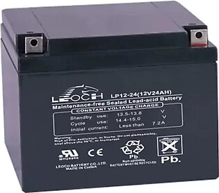 Leoch 12V 24Ah Dry Maintenance-Free Battery