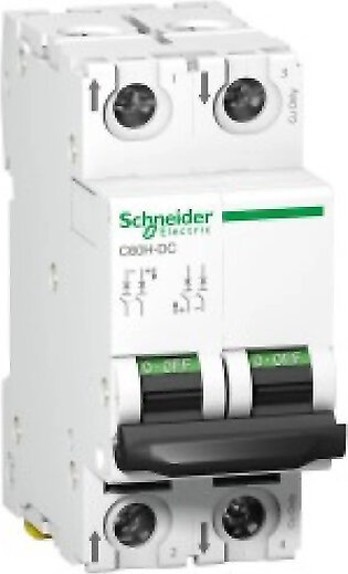 Schneider C60H-DC C Curve 2 Pole Miniature Circuit Breaker