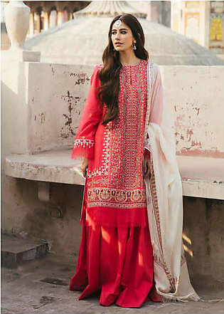Zara Shahjahan Eid'22 Luxury Lawn Unstitched 3Pc Suit 4B ZIYA