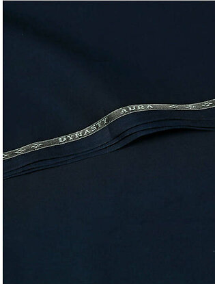 Aura by Dynasty Fabrics Men's Unstitched Cotton Suit - Navy
