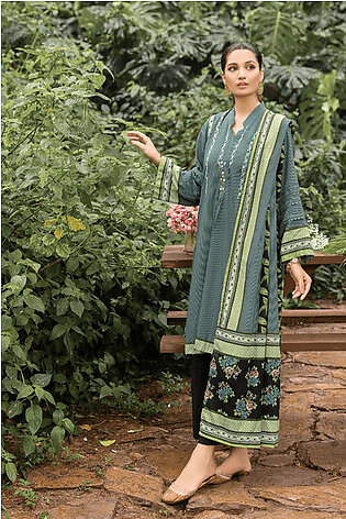Gul Ahmed Winter Khaddar Unstitched Printed 3Pc Suit K-22044 B