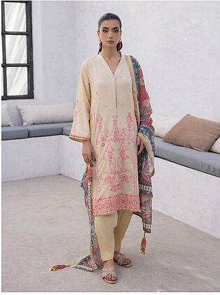Zellbury Summer Embroidered Cambric Unstitched 3Pc Suit WUS24E31139