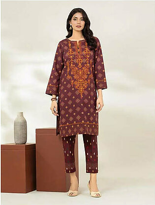 edenrobe Allure Embroidered Khaddar Unstitched 2Pc Suit EWU22V11-25030
