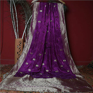 Tasneem Fabrics Women's Pure Gaji Silk Jacquard Dupatta - FBDY0002585
