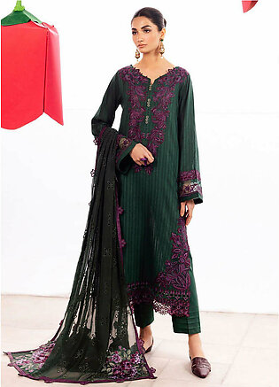 Iznik Dahlia Embroidered Luxury Lawn Unstitched 3Pc Suit DL-02 WHIMSY