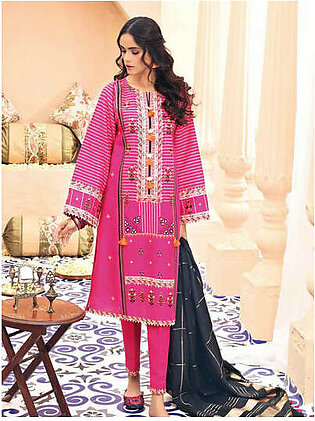 Gul Ahmed Summer Lawn 2021 Unstitched Embroidered 3Pc Suit SP63