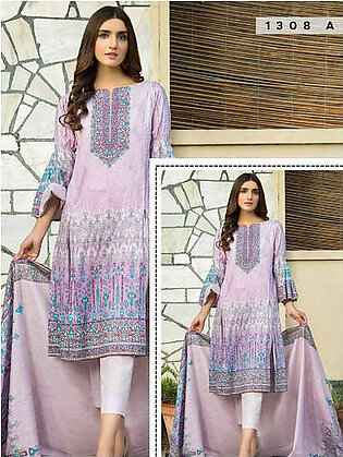 Five Star Classic Summer Unstitched Printed Lawn 3Pc D-1308-A