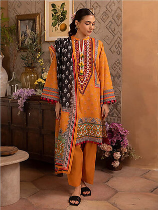 Zellbury Summer Embroidered Lawn Unstitched 3Pc Suit WUS24E31103