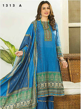 Five Star Classic Summer Unstitched Printed Lawn 3Pc D-1313-A