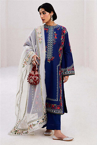 Zara Shahjahan Embroidered Luxury Lawn Unstitched 3Pc Suit D-06B JIYA