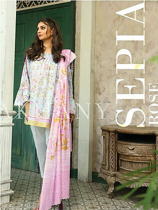 Lakhany LSM Komal Lawn Collection 2020 3pc Print Suit KPS-2012 B