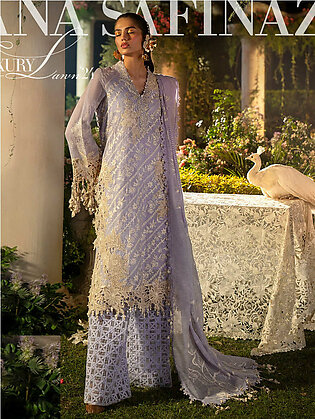 Sana Safinaz Embroidered Luxury Lawn Unstitched 3Pc Suit D-10B