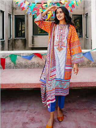 Zellbury Lawn Unstitched 2 Piece Embroidered Suit WUSCE828