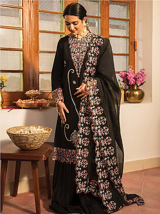 Rang Rasiya Rehmat Luxury Eid Collection Unstitched 3Pc Suit - ELAHEH