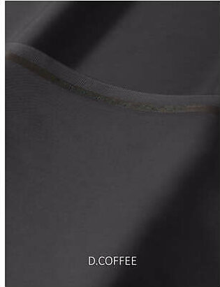 Safeer by edenrobe Men's Blended Fabric For Winter Sheen Dark Cofee