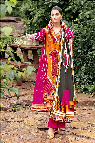 Gul Ahmed Winter Khaddar Unstitched Printed 3Pc Suit K-22040 B