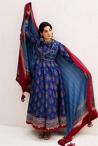 Zara Shahjahan Embroidered Luxury Lawn Unstitched 3Pc Suit D-11A ANARKALI
