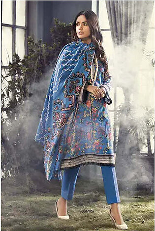 Gul Ahmed Pure Joy of Winter Printed Khaddar 3Pc Suit AP-12076