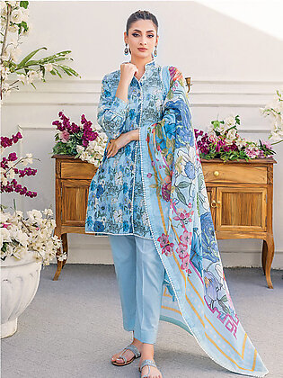 Gul Ahmed Essential Printed Lawn Unstitched 3Pc Suit CL-42100B