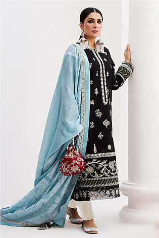 Zara Shahjahan Embroidered Luxury Lawn Unstitched 3Pc Suit D-14B MYRA