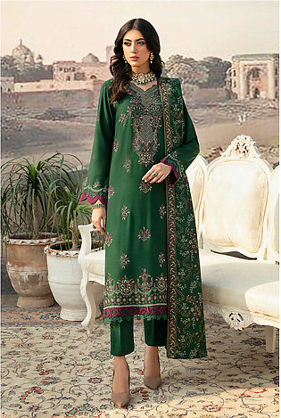 Ramsha Reet Vol-10 Embroidered Karandi Unstitched 3Pc Suit R-1008