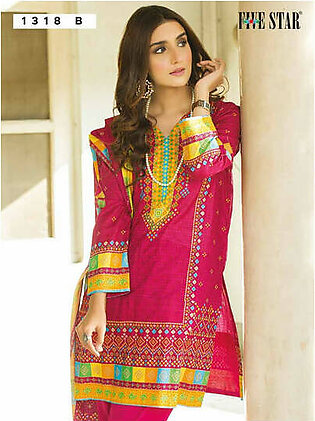 Five Star Classic Summer Unstitched Printed Lawn 3Pc D-1318-B