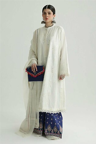 Zara Shahjahan Embroidered Luxury Lawn Unstitched 3Pc Suit D-12B DEENA