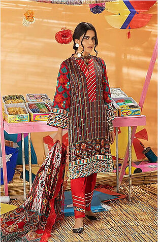 Monsoon Chunri by Al Zohaib Printed Lawn Unstitched 3 Piece Suit 05A