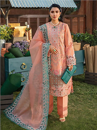 Rang Rasiya Premium Embroidered Lawn Unstitched 3Pc Suit D-03 RANIA