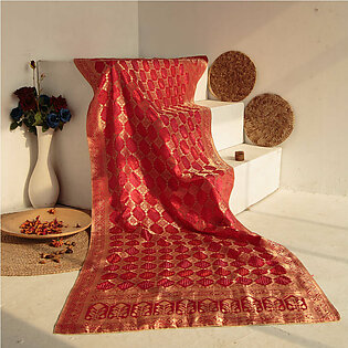 Tasneem Fabrics Women's Pure Gaji Silk Jacquard Dupatta - FBDY0002686