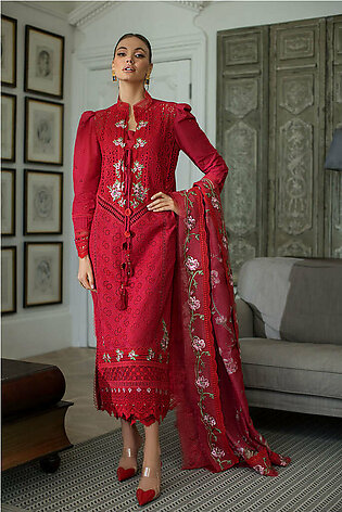 Sobia Nazir Embroidered Luxury Lawn Unstitched 3Pc Suit D-03B