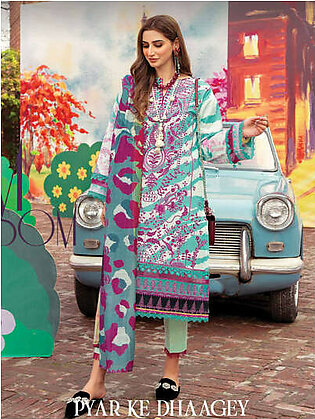 Rang Rasiya Pyar Ke Dhaagey Embroidered Lawn 3Pc Suit LE-D-01 Plum Blossom