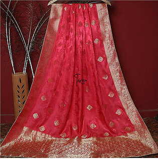 Tasneem Fabrics Women's Pure Gaji Silk Jacquard Dupatta - FBDY0002710