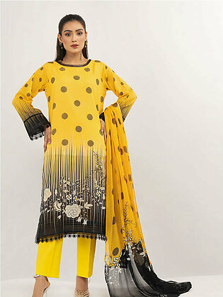 Al Kareem Gul-e-Lala Digital Printed Lawn Unstitched 3Pc Suit D-2578