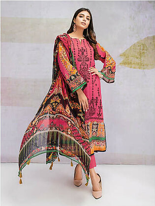edenrobe Talaash Embroidered Khaddar 3Pc Suit EWU21V8-21657