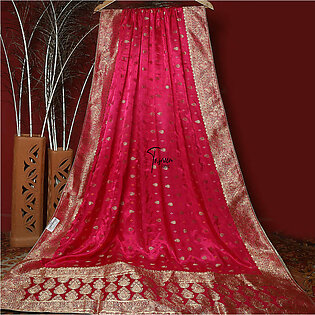 Tasneem Fabrics Women's Pure Gaji Silk Jacquard Dupatta - FBDY0002606
