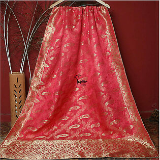 Tasneem Fabrics Women's Pure Gaji Silk Jacquard Dupatta - FBDY0002592